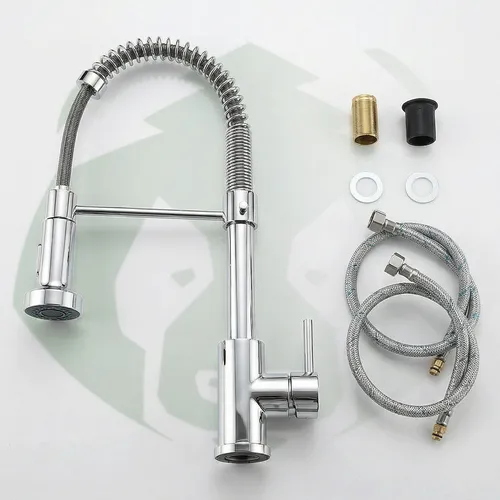 Torneira para Cozinha Gourmet Several Importados Misturador Quente Frio Monocomando Prata Brilhante