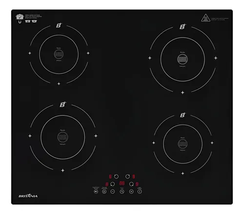 Cooktop de Indução Britânia 6000w Bcte40a Preto 220v