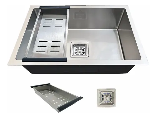 Cuba Gourmet Quadrada Aço Inox 304 Escovada 60x40cm Premium Stillus Home Aço Inox Escovado