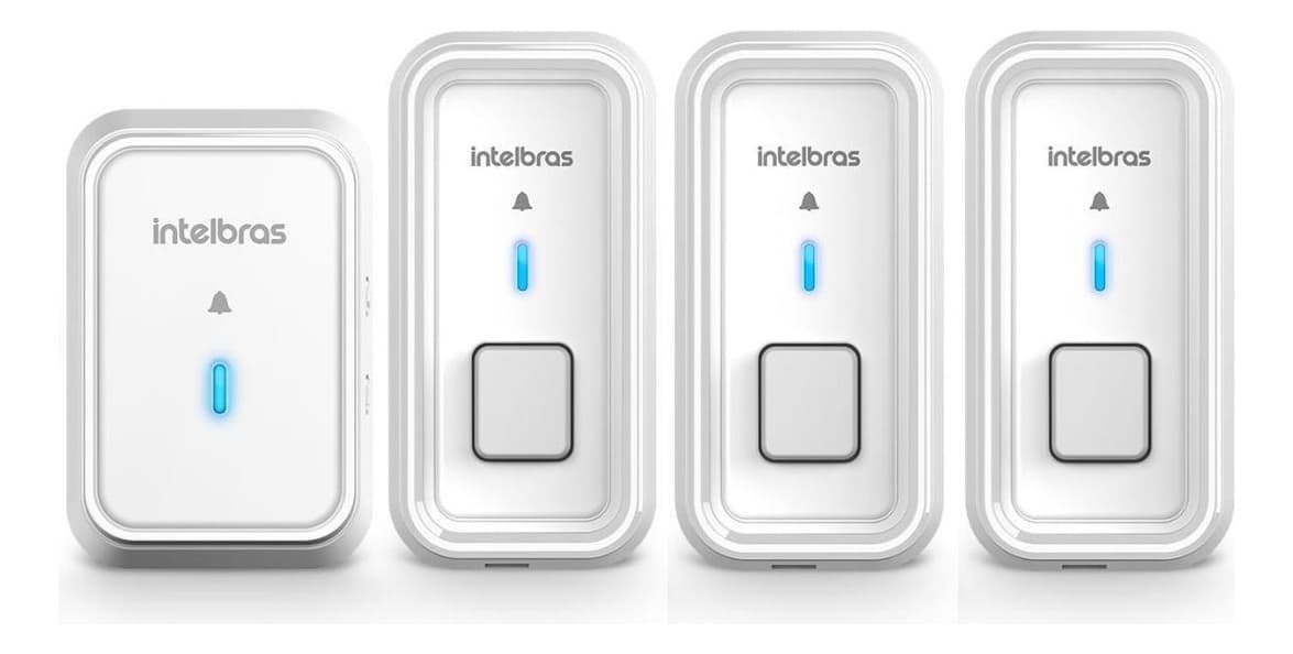 Campainha Sem Fio Cib 101 Intelbras com 3 Pontos Externos