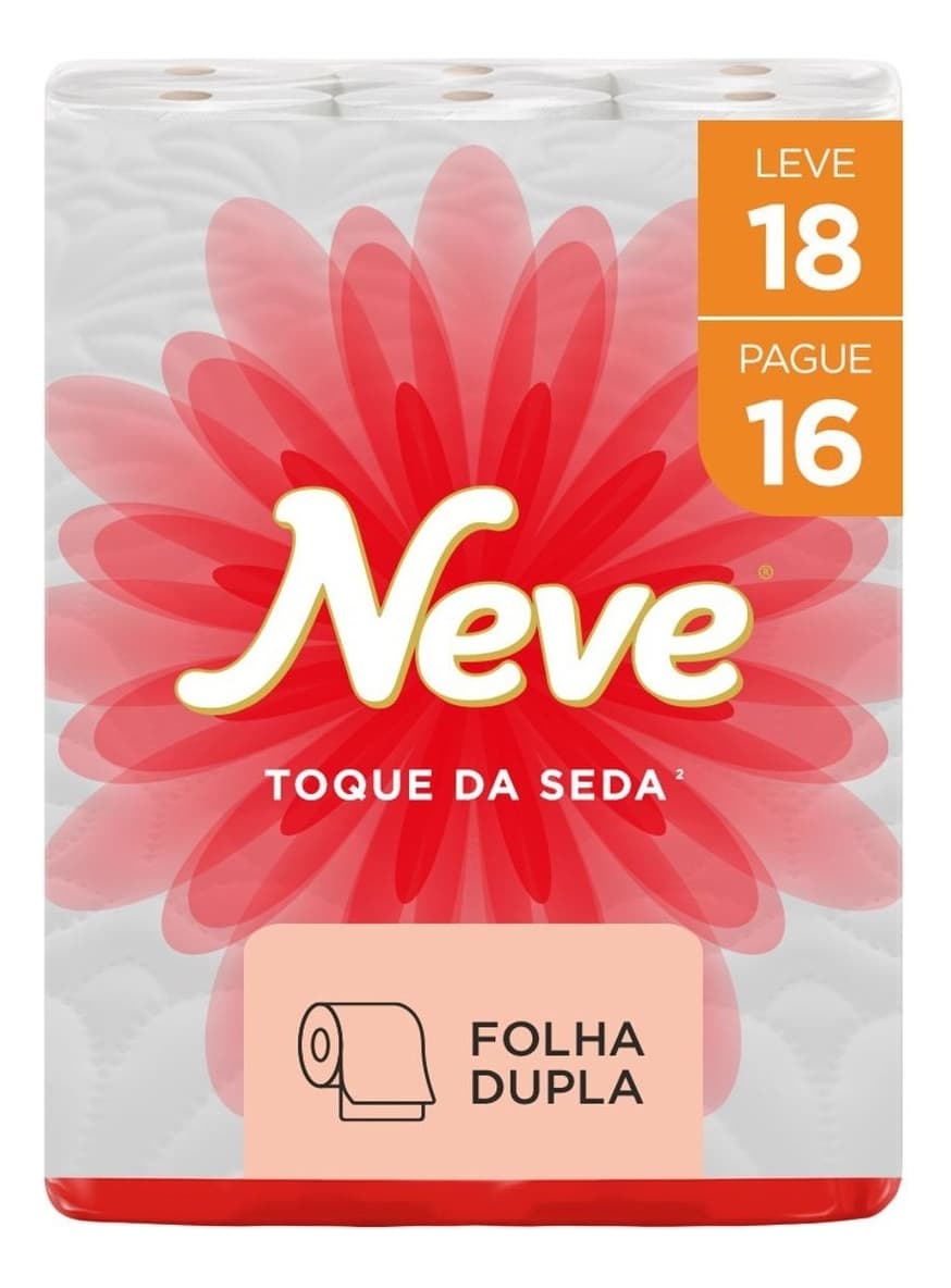 Papel Higiênico Toque de Seda Leve 18 Pague 16 Neve