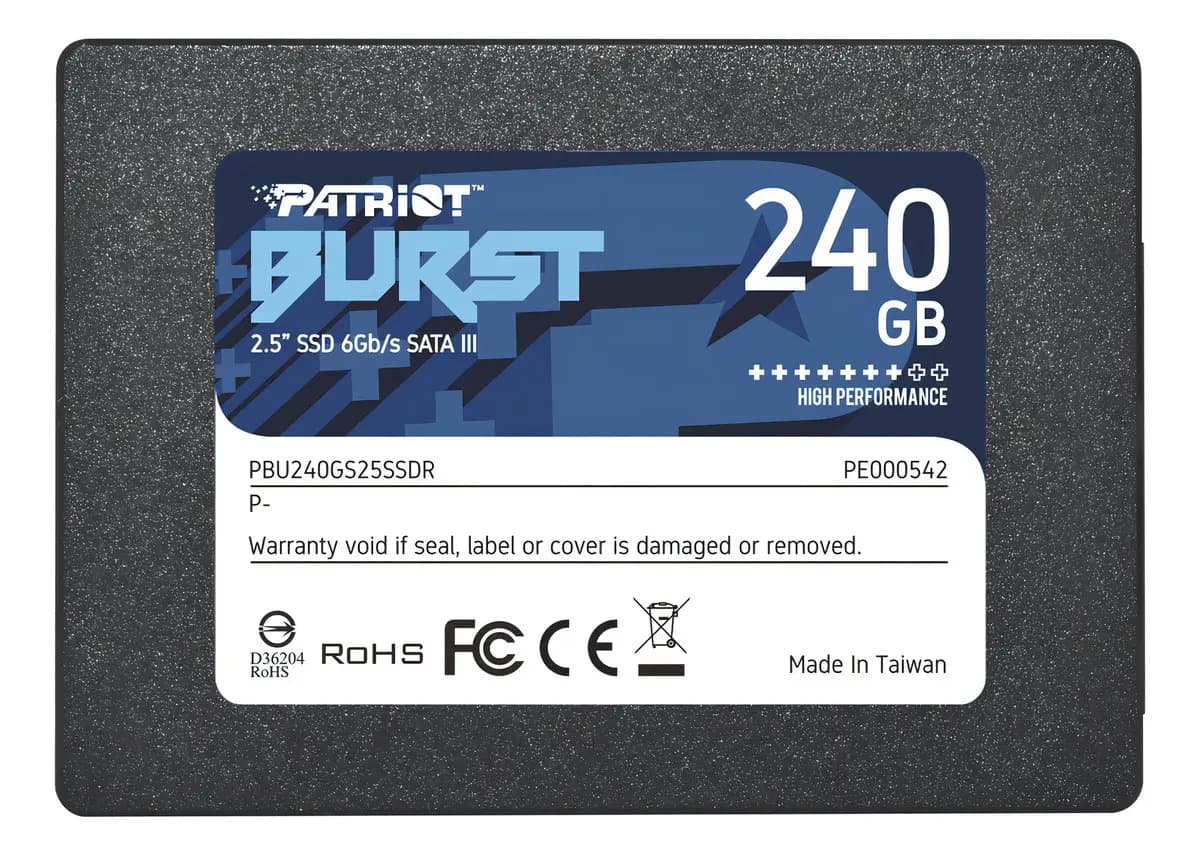 HD SSD Patriot Burst Pbu240gs25ssdr Pe000542 240gb Preto