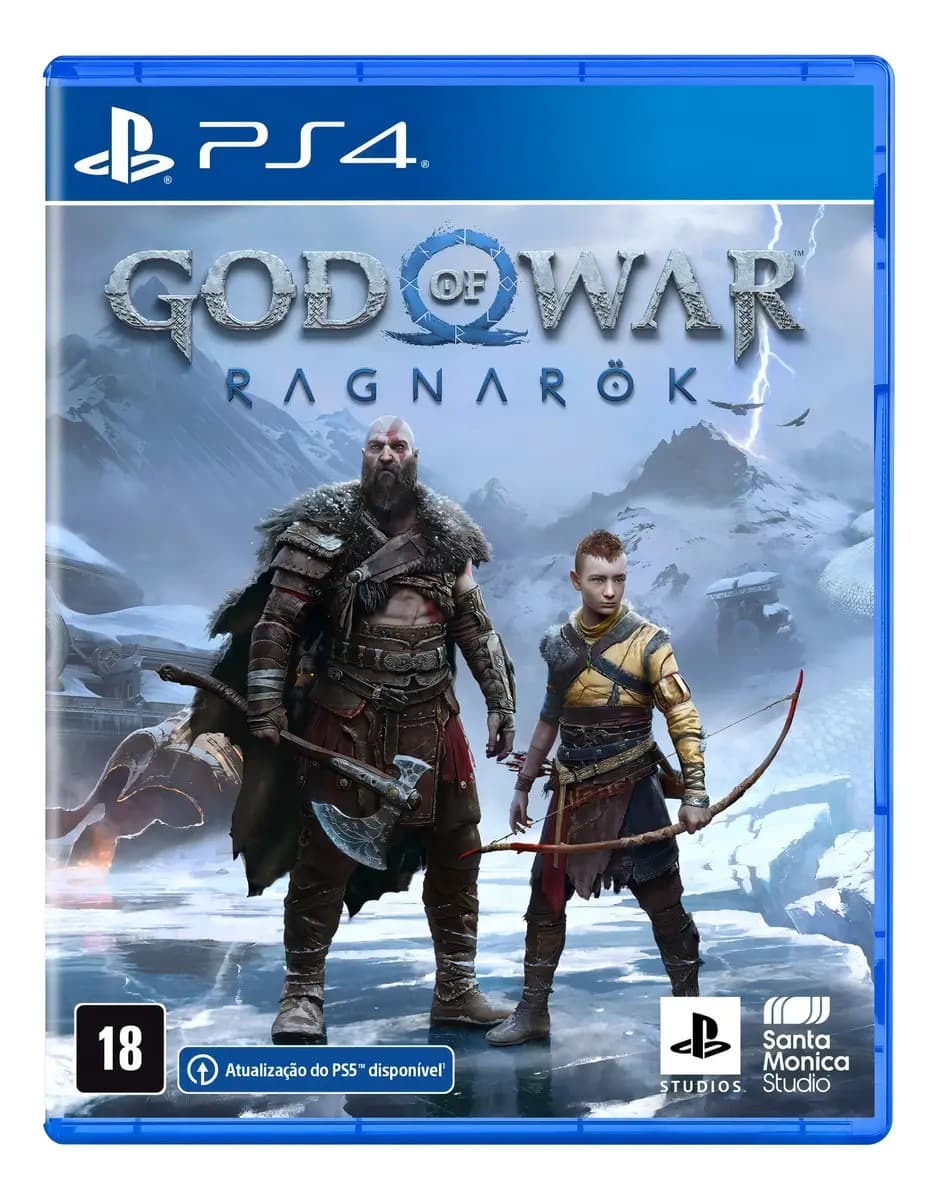 Jogo God Of War Ragnarok Standard Edition Ps4 Mídia Física