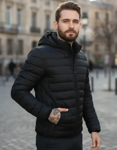 Bobojaco Masculino Forrado Térmico Capuz Impermeável