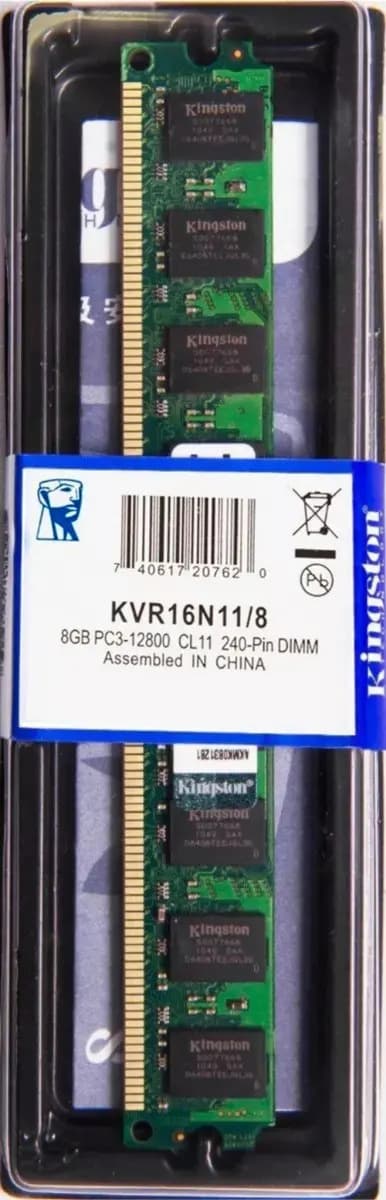 Memória Ram Kingston 8gb Ddr3 Pc3 12800 Kvr16n11/8 Pc