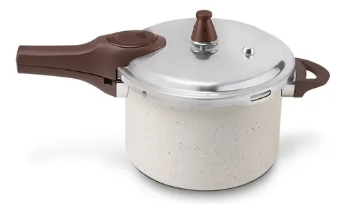 Brinox Pressure Panela de Pressão Revestimento Cerâmica Indução 4,2l Cor Vanilla Vanila