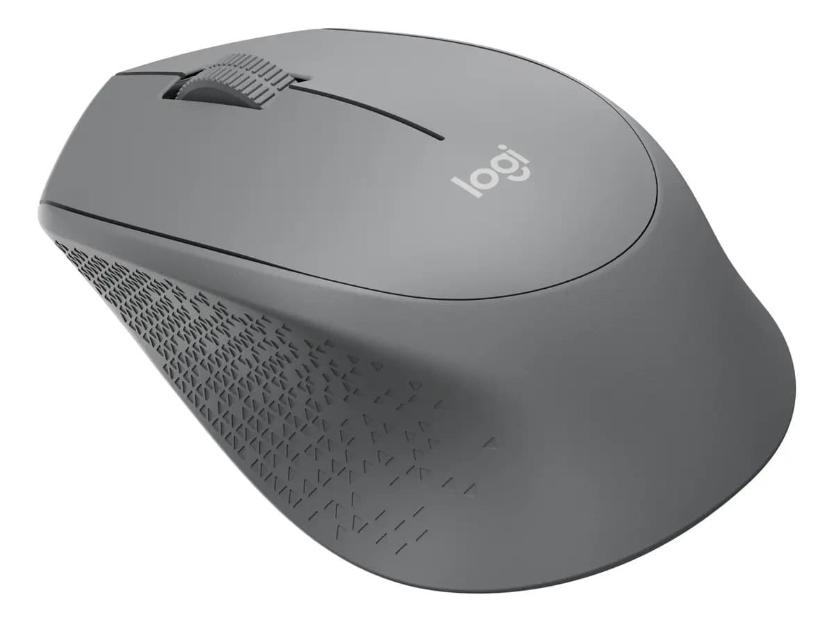 Mouse Sem Fio Logitech M280 com Pilha Inclusa - Cinza