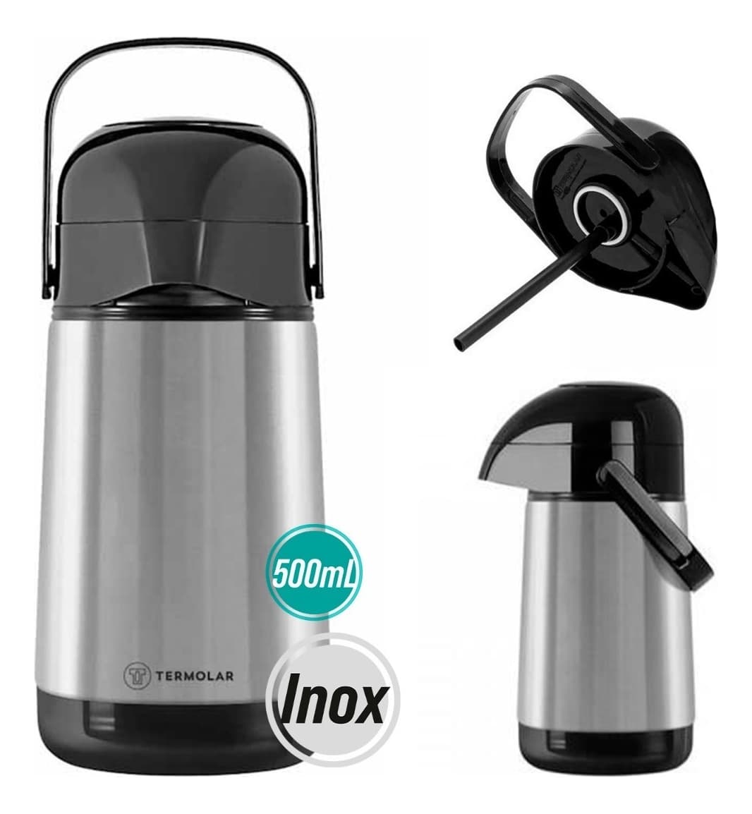 Garrafa de Mesa Termica Lumina Termolar 500ml Inox