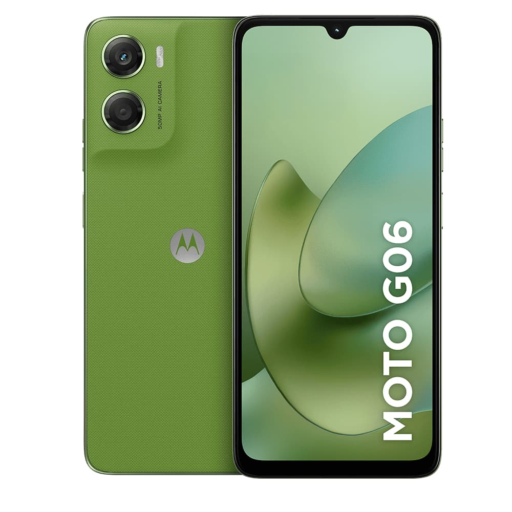 Smartphone Motorola Moto G06 - 256gb 12gb (4gb Ram + 8gb Ram Boost) e Camera 50mp com Ai Bateria de 5200 Mah Tela 6.9 - Verde