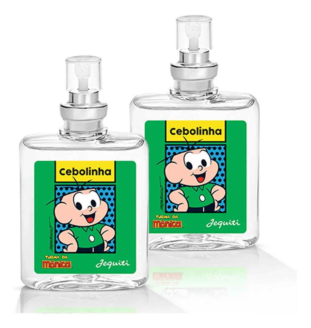 Kit 2x Perfumes Colônia Miniatura Cebolinha Turma da Mônica Jequiti 25ml
