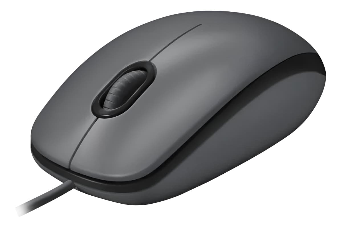 Mouse Logitech M90, Usb, 1000dpi, Ambidestro, Cinza e Preto