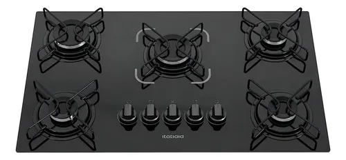 Cooktop Itatiaia Essencial 5 Bocas Preto 127/220v