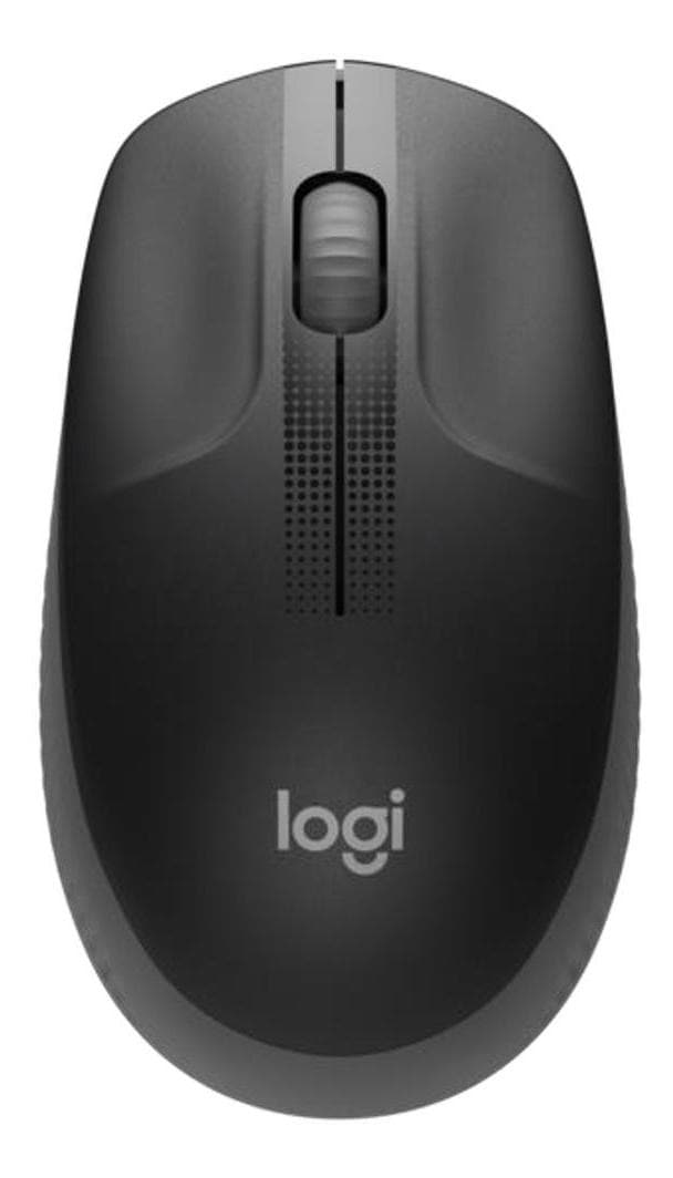 Mouse Sem Fio Logitech M190 com Pilha Inclusa - Cinza