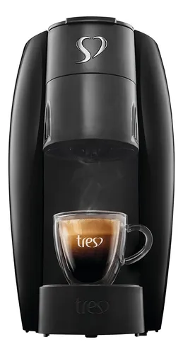 Cafeteira Espresso Lov Preto - Tres 3 Corações Preto Brilhante 220v