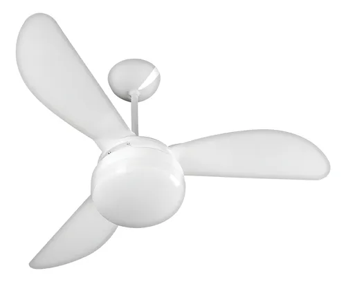 Ventilador de Teto Ventisol Fênix E-27 Branco 130w com 3 Pás de Plástico, 960 Mm de Diâmetro 96 Cm 127v