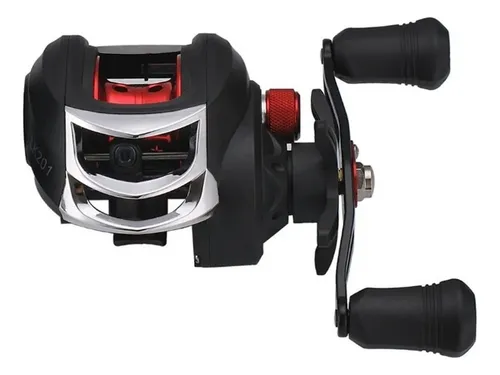 Carretilha Deyu Lk201 Rolamentos Esquerda 7.2:1 5kg Drag Vermelha Vermelho Esquerdo