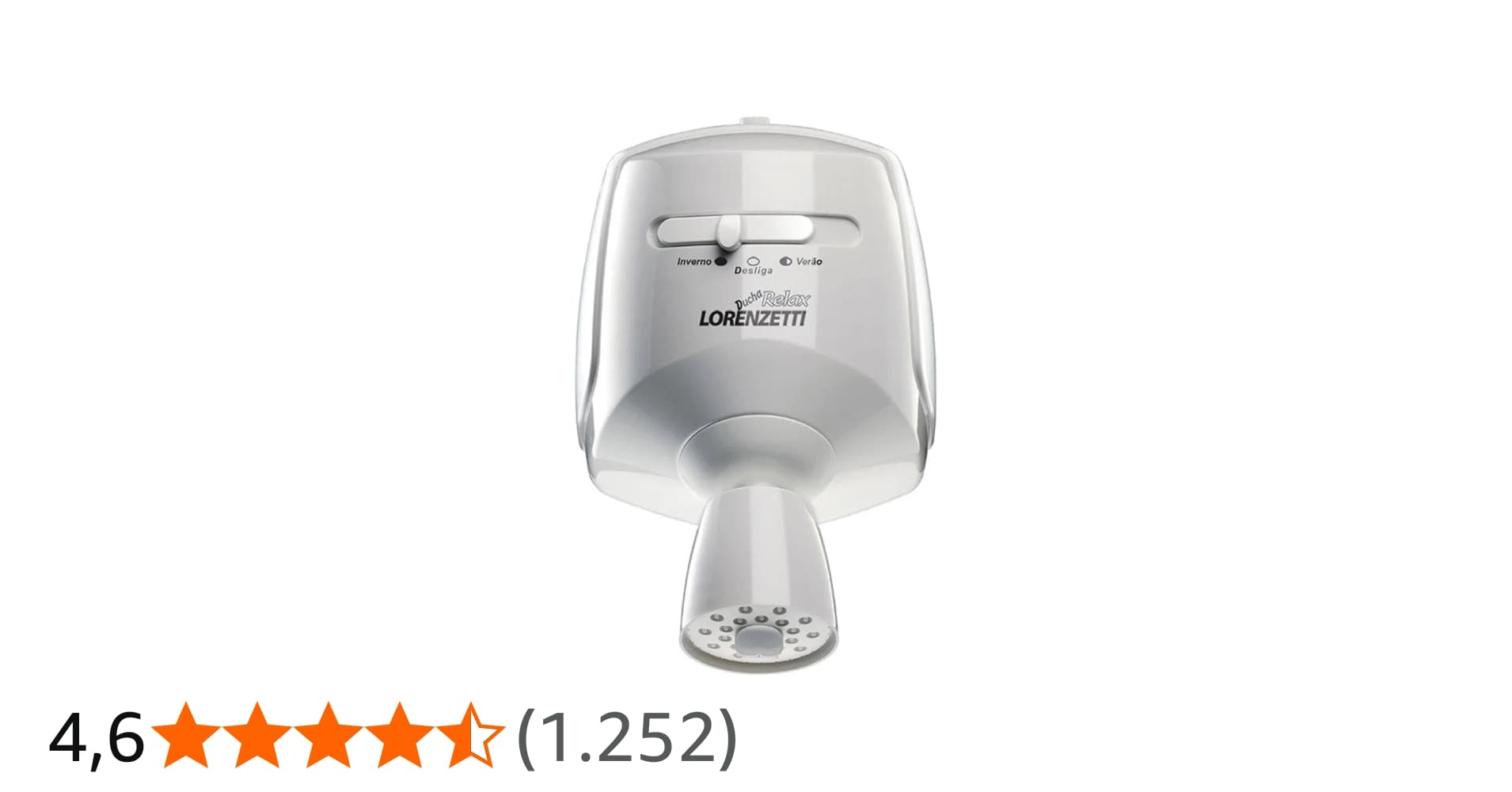 Ducha Relax 220v 5500w, Lorenzetti, 7540110, Branco, Pequeno