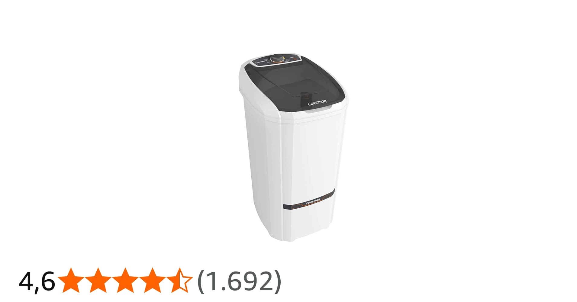 Colormaq Maquina de Lavar Roupa Semi Automatica Tanquinho 10kg Lcs10 Branco 127v