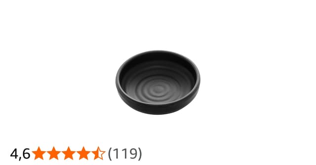 Lyor - Porta Shoyu Redondo de Melamina Tóquio Preto 30ml