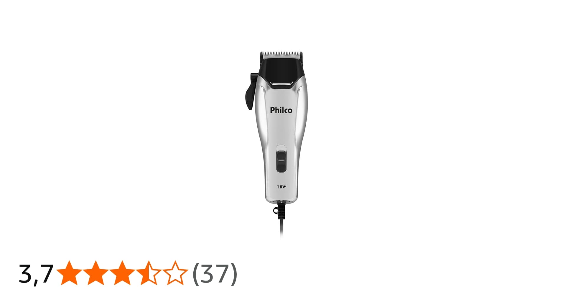 Cortador de Cabelos Philco 9 Acessórios 4 Pentes Pcr04 127v