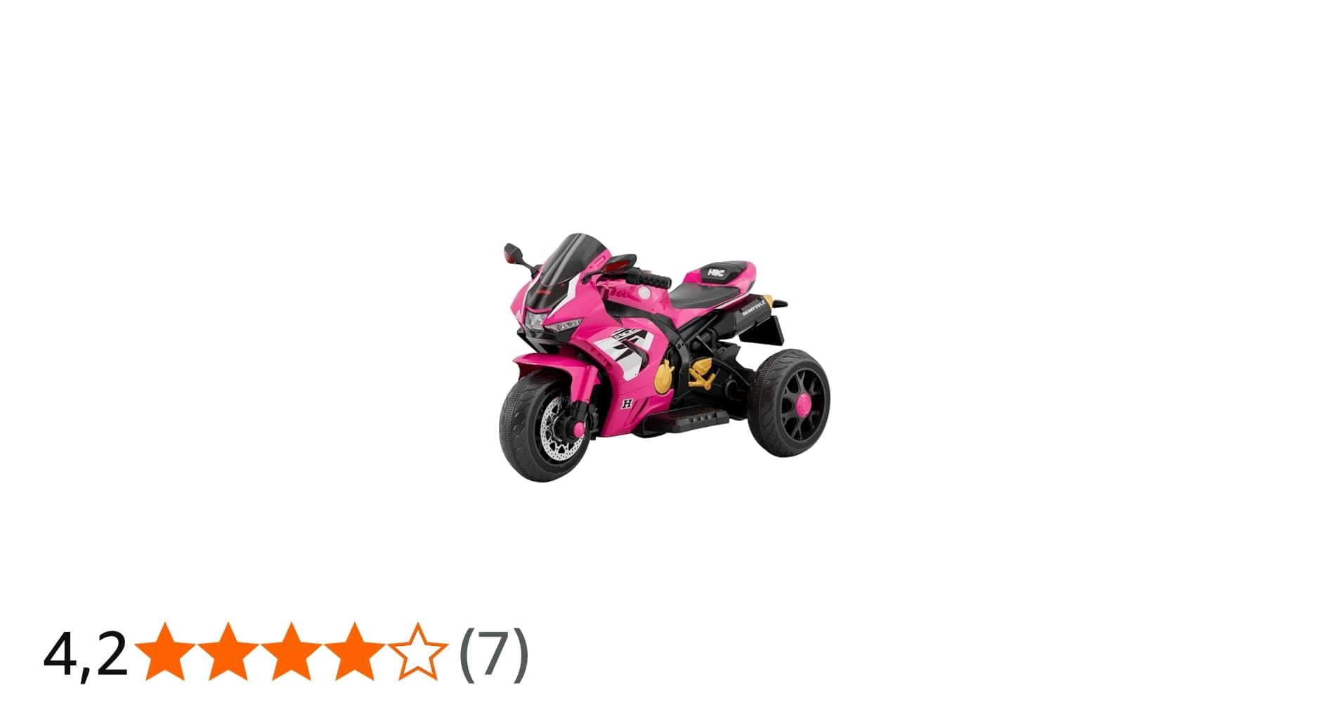 Bang Toys - Moto Elétrica Infantil Edge Titan 12v - com Luzes de Led, Sons, Entrada Usb/mp3, Bluetooth e Acelerador no Pedal - Suporta Até 25kg - Cor Rosa
