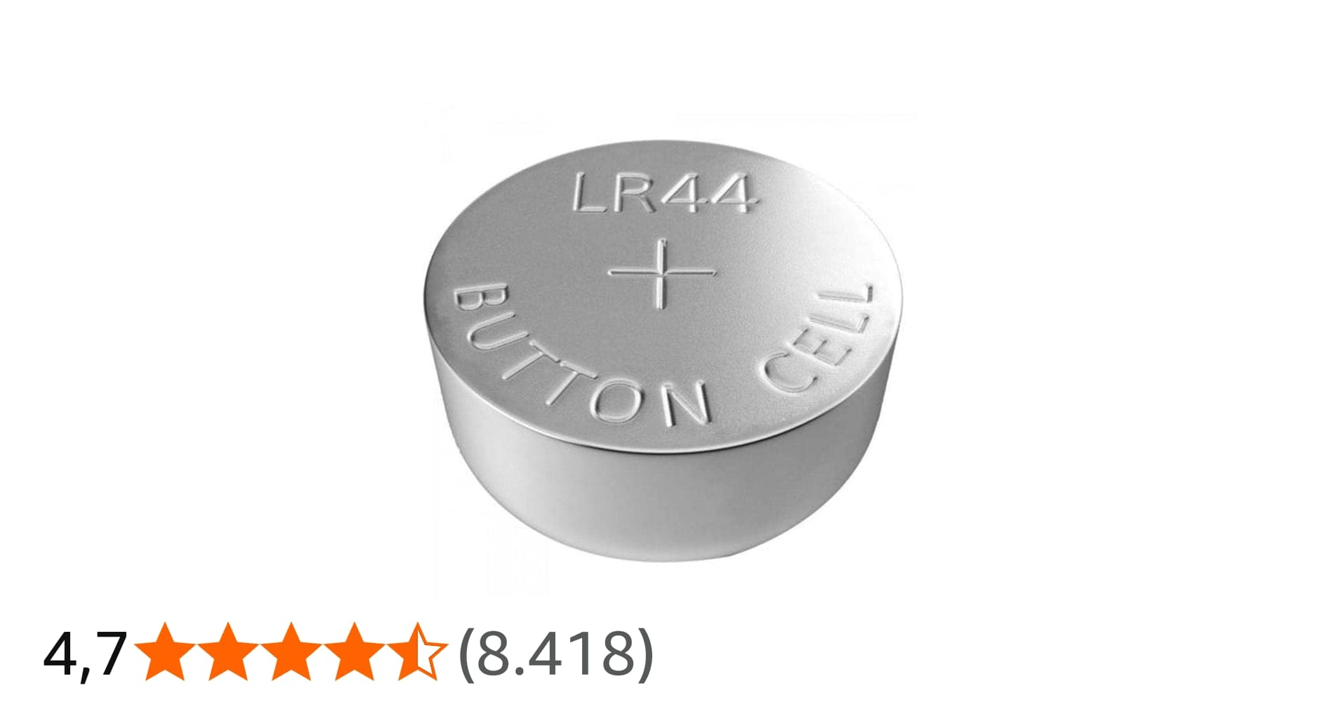 Bateria Alcalina Lr44/ A76/ Lr1154/ 357/ Ag13 Elgin com 10 Unidades 5v Pilha