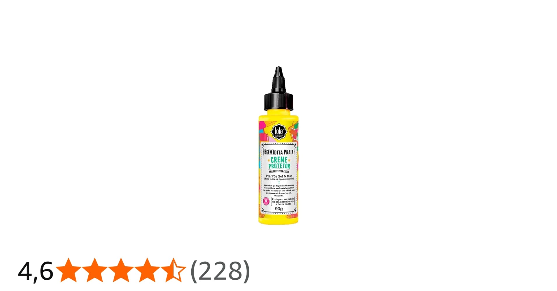 Bemdita Ghee Mini Creme Praia 90g, Lola Cosmetics