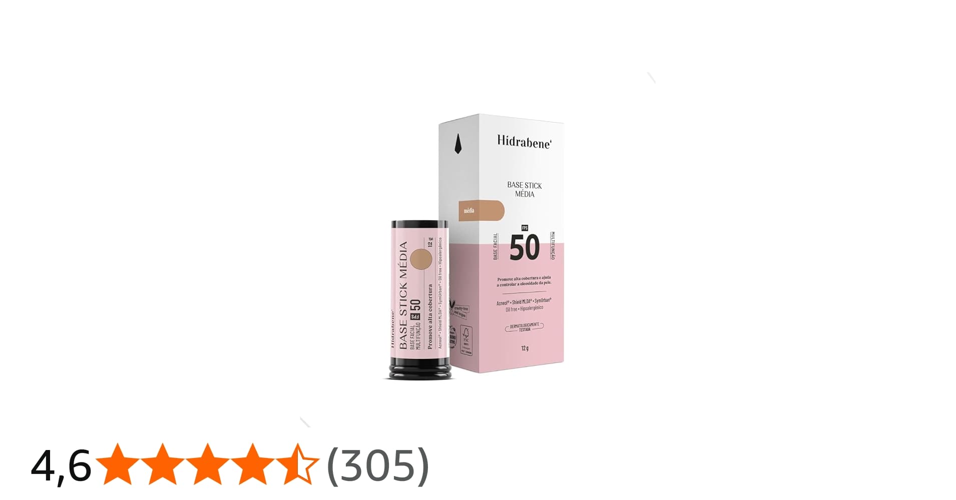 Hidrabene - Base Stick Média 12g