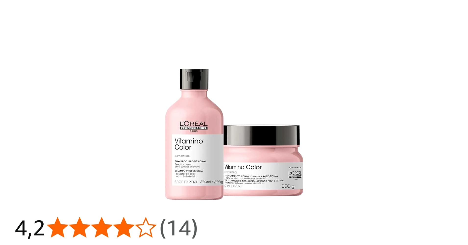 Kit L'Oréal Professionnel Vitamino Color Shampoo e Máscara P (2 Produtos)