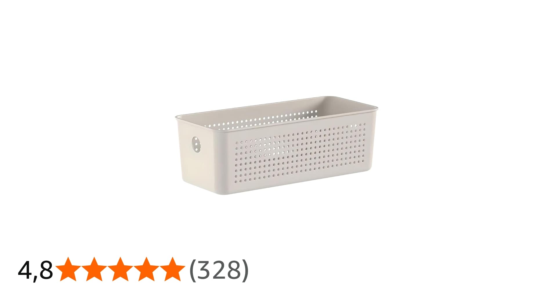 Ou Cesto Organizador Multiuso 3l Bege Linha Flow