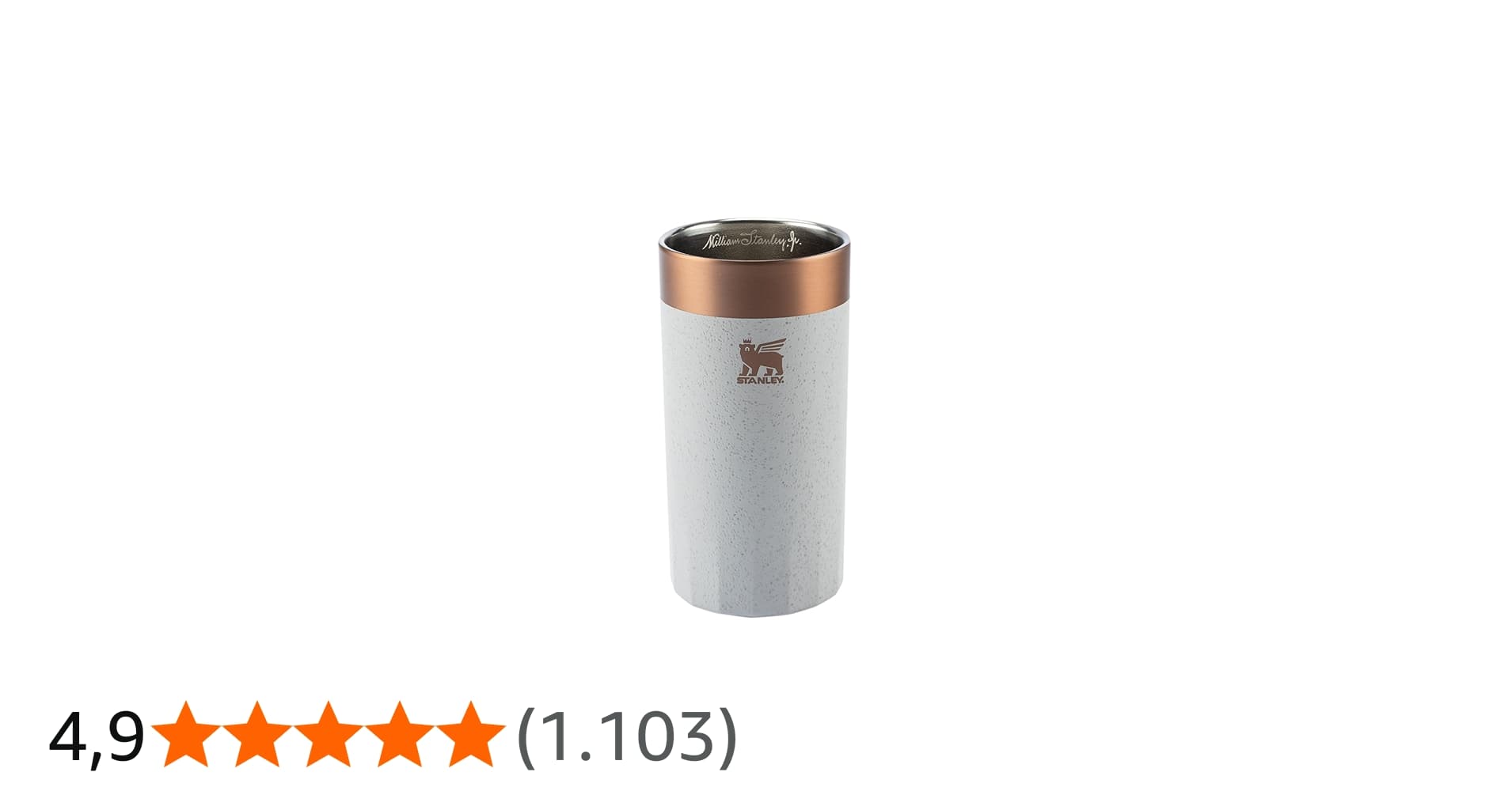 Stanley - Copo Prismático Isolado para Cocktails, Antiderrapante, para Bebidas Quentes Ou Frias, 381 Ml, Ash Bronze