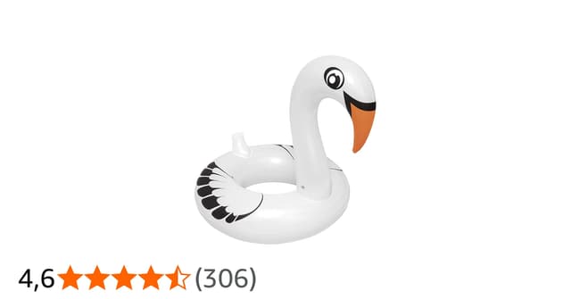 Mor - Boia Inflável Cisne Perolado Branco com Abertura