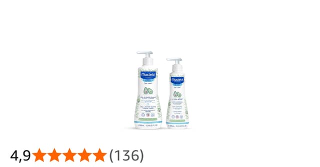 Mustela Combo Banho + Hidratação - Gel Lavante Corpo e Cabelo 500ml + Hydra Bebê 300ml Hidratante Infantil Corpo e Rosto