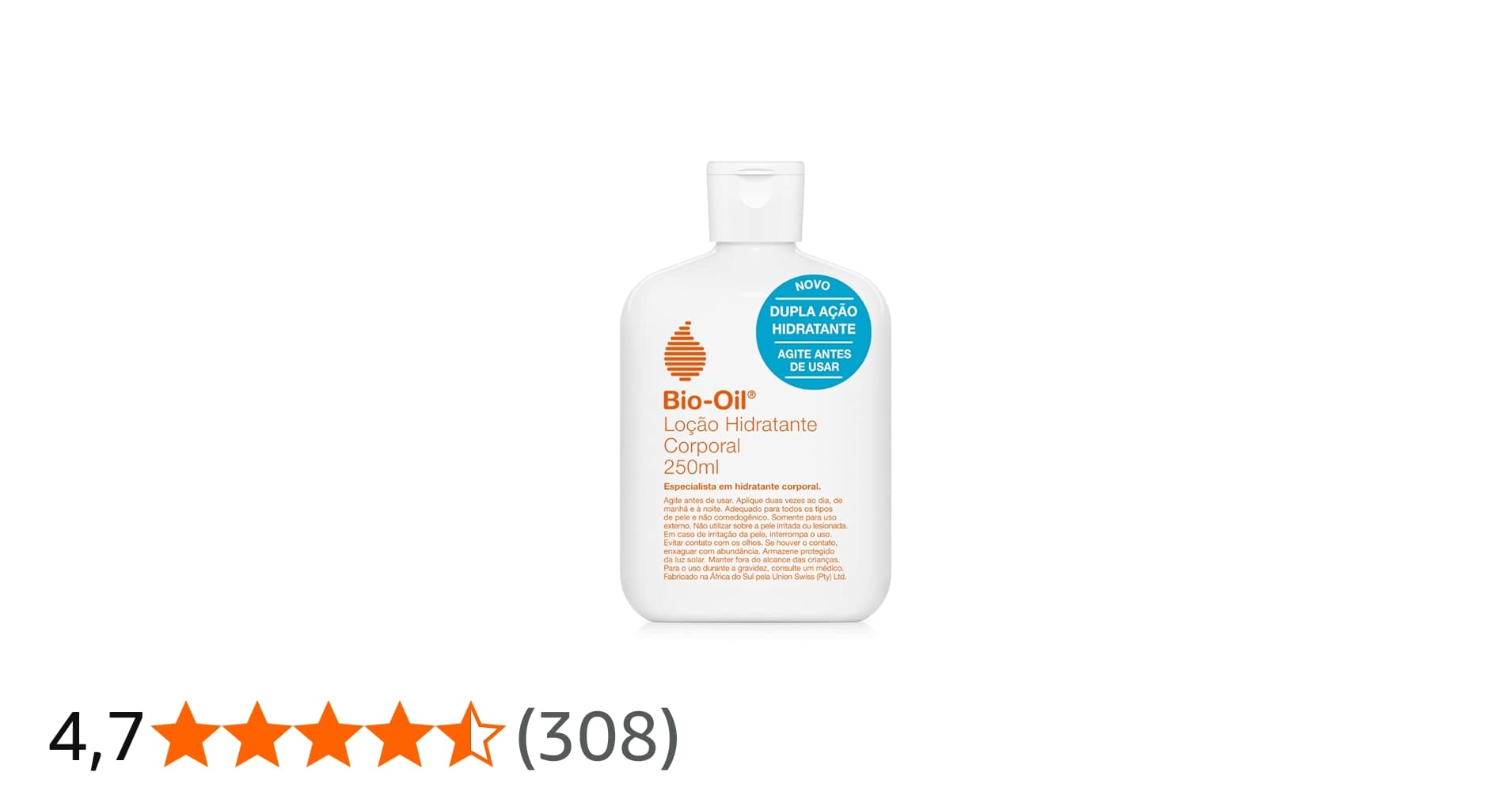 Bio-Oil Loção Hidratante Corporal para Pele Secas e Ressecadas 250ml