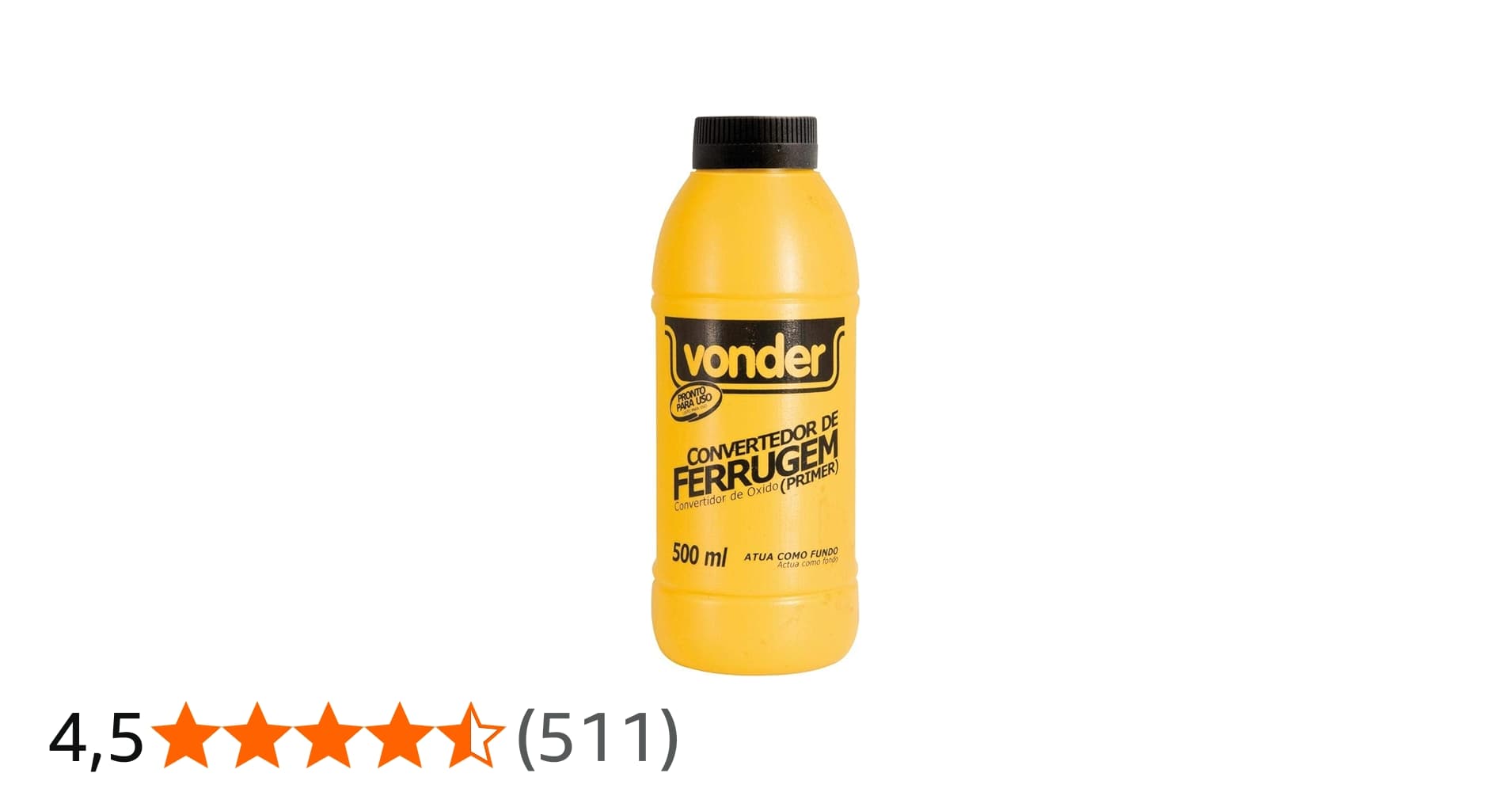 Vonder, Convertedor de Ferrugem 500 Ml.
