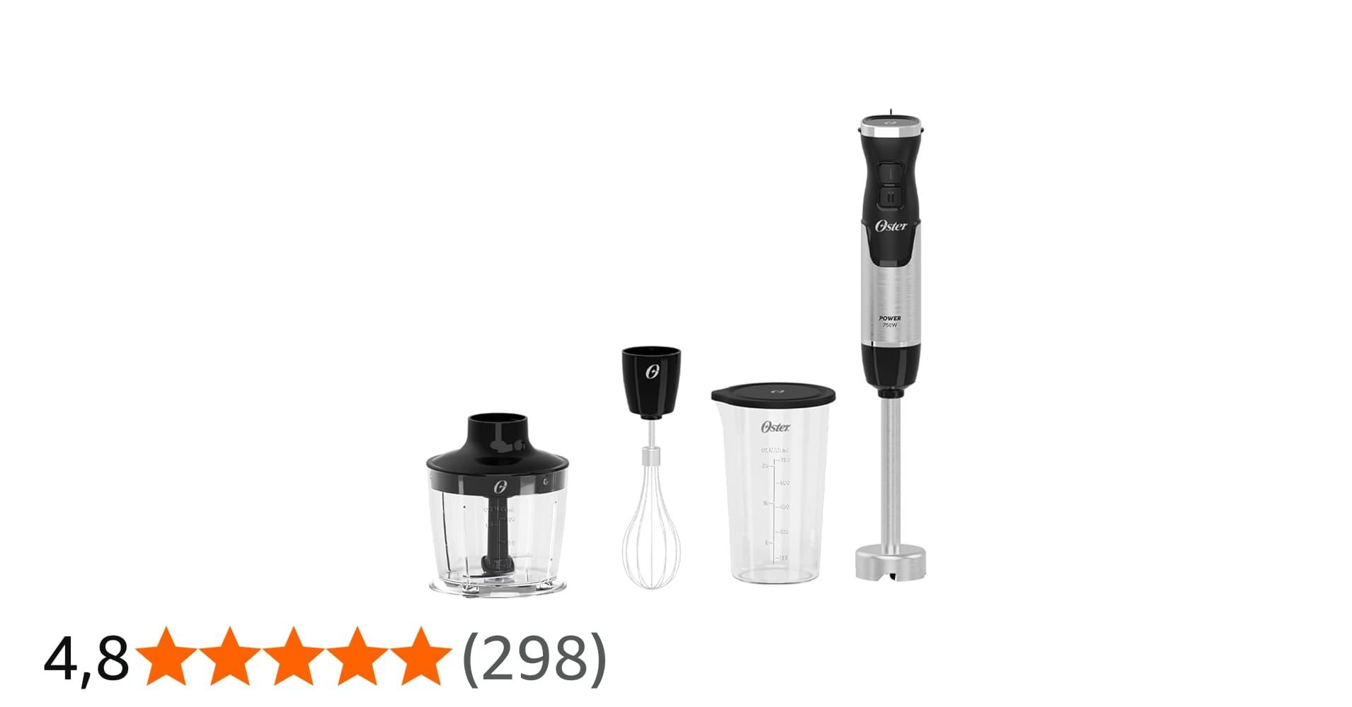 Oster Mixer Power Black Inox 3 em 1 127v