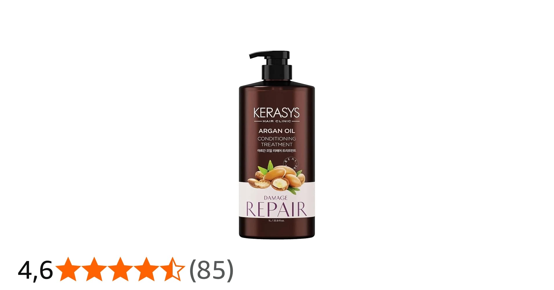 Kerasys Argan Oil Tratamento - Máscara de Nutrição Profissional 1l