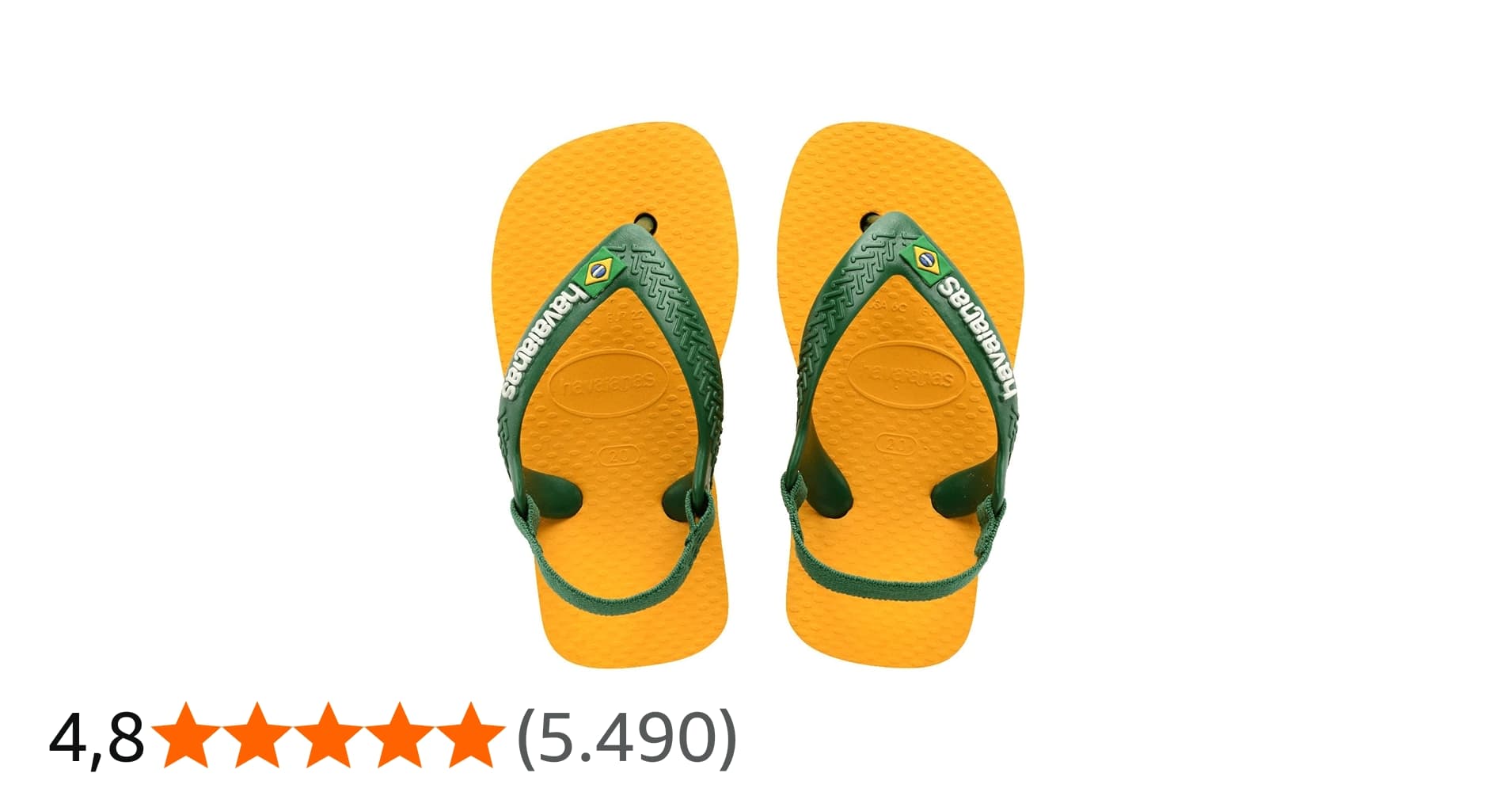 Sandálias New Baby Brasil Logo, Havaianas, Azul Naval, 200