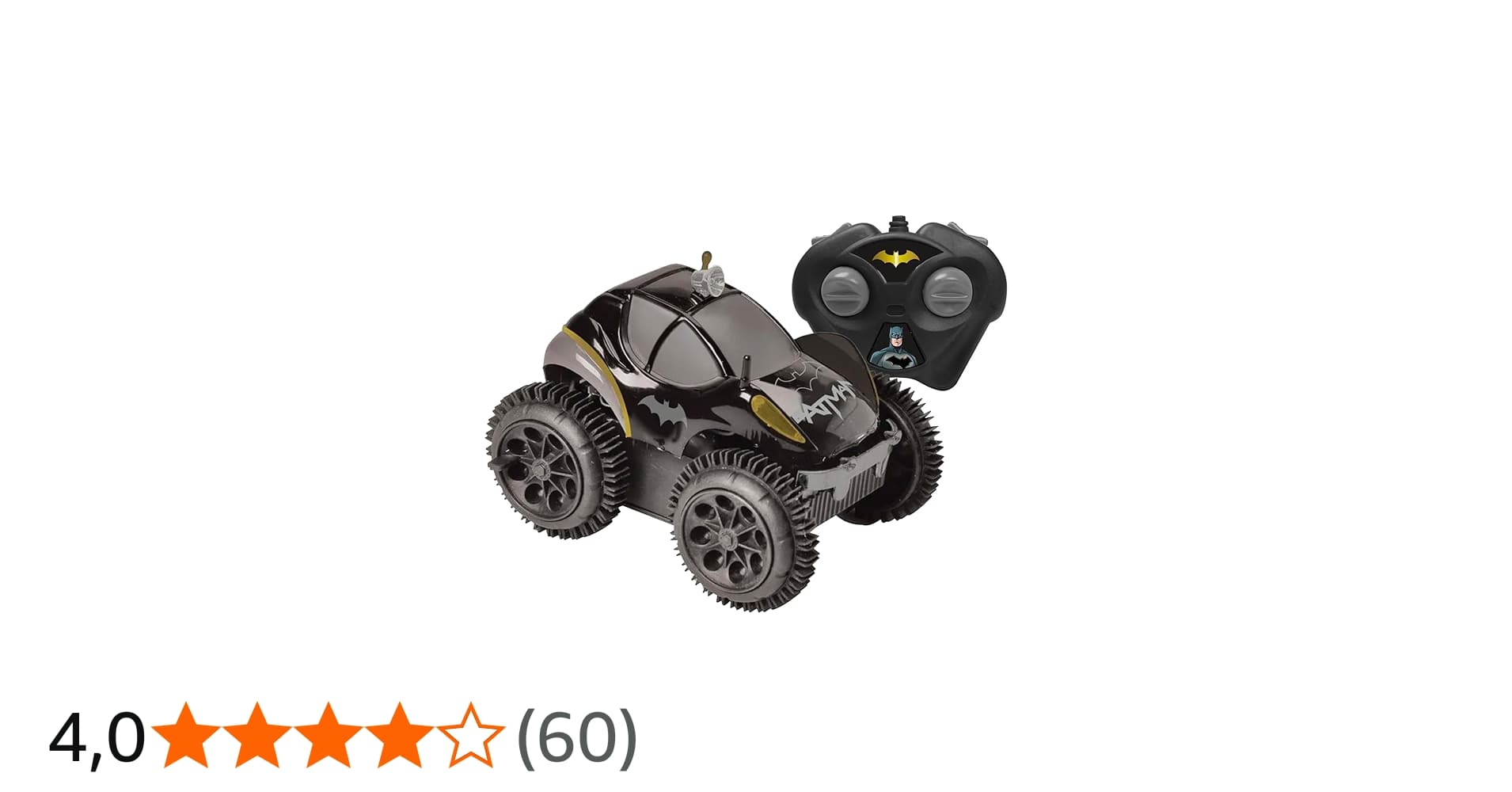 Candide, Carrinho de Controle Remoto, 3 Funções, Batman, Carrinho de Manobra