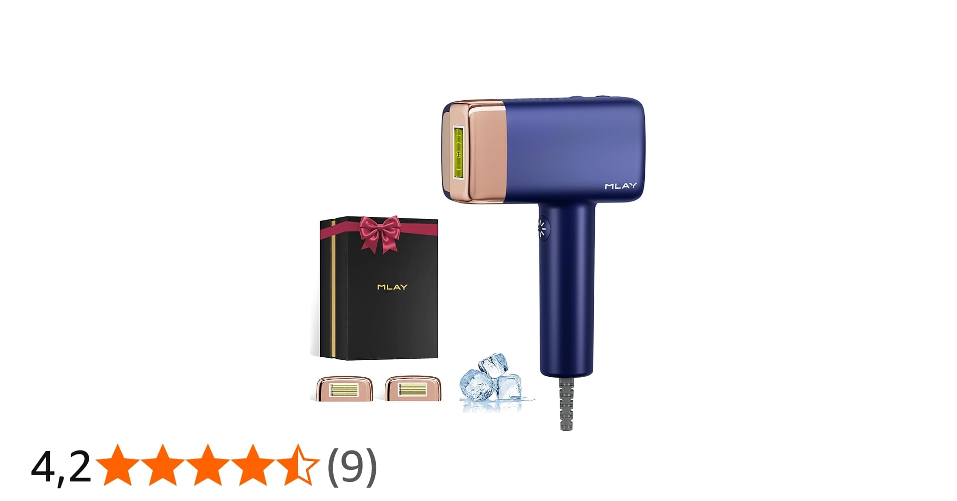 Depilador a Laser Ipl Mlay T14 com Resfriamento, 1500.000 Flashes, Anvisa, Cartucho Substituível, 5 Níveis, Flash Automático (2/s), Rápido e Indolor, Depilação Duradoura em Casa, Unissex, Bivolt – Azul