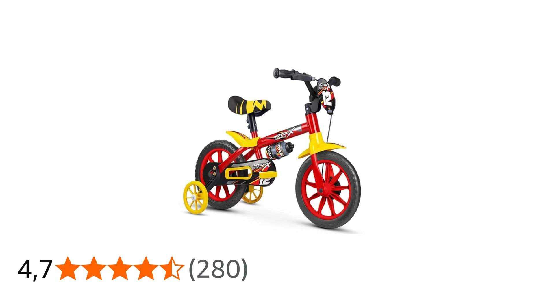 Bicicleta Aro 12 Infantil Menino Motor X Selim Pu Nathor
