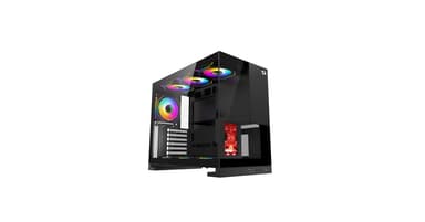 Gabinete Gamer Redragon Eternal Pro Preto Sem Fans com Tela Lcd Ca-613b