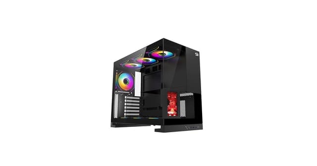 Gabinete Gamer Redragon Eternal Pro Preto Sem Fans com Tela Lcd Ca-613b
