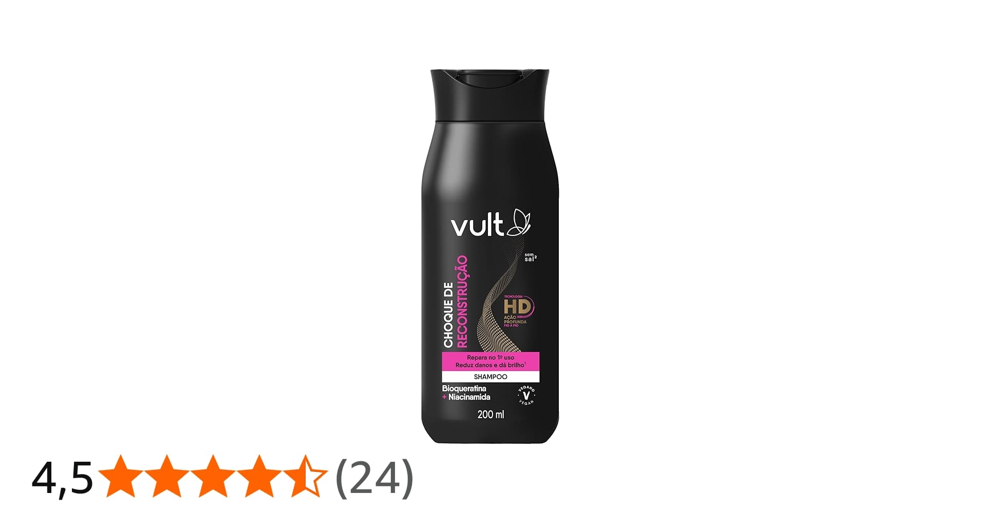 Vult Shampoo Choque de Reconstrução 200ml