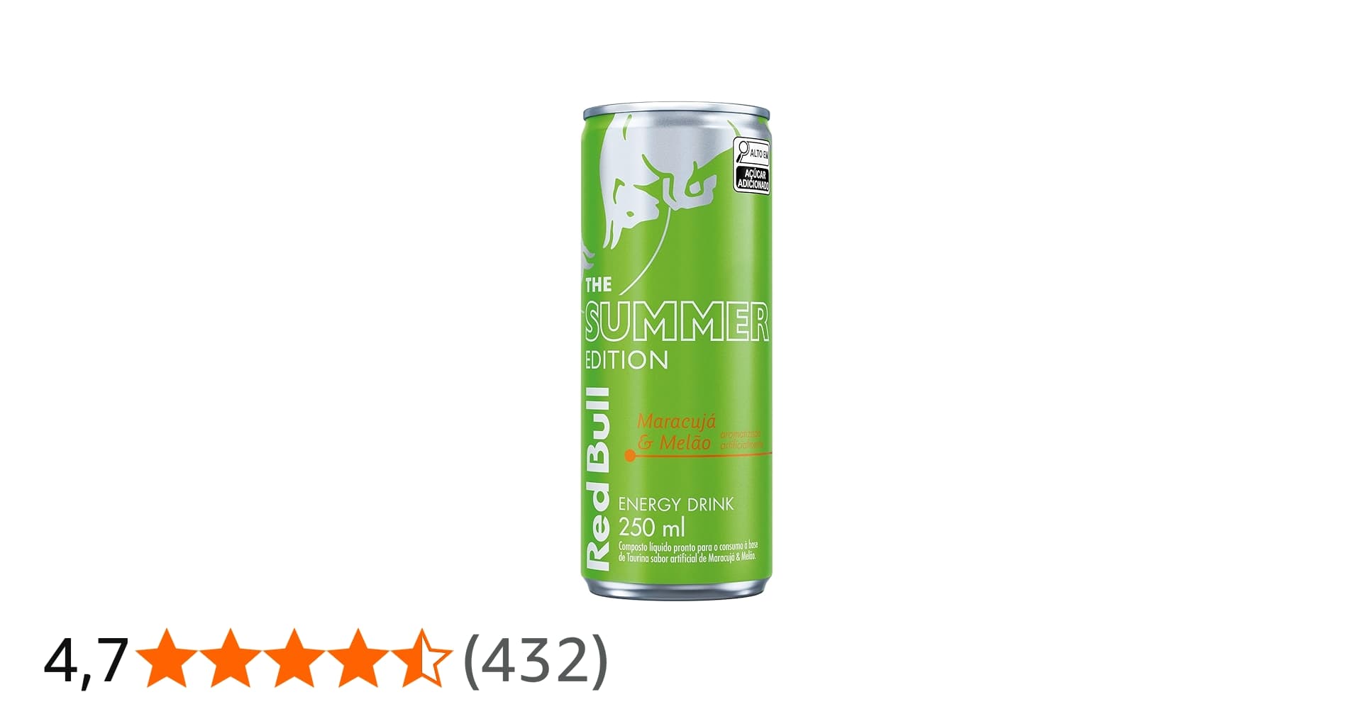 Red Bull Energético, Summer Edition, Maracujá e Melão 250ml