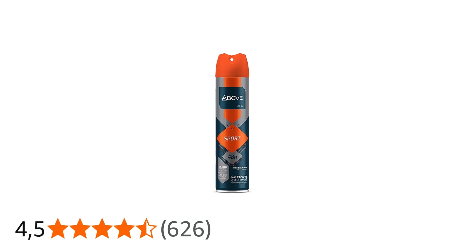 Above Desodorante Aerosol 150Ml Men Sport