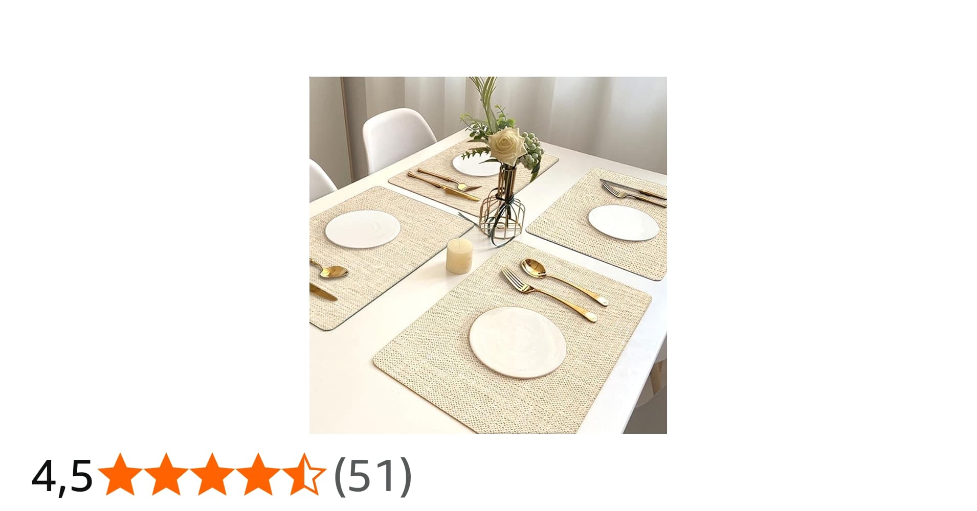 4 Jogo Americano Florença Bg Impermeável Limpa Fácil Pvc