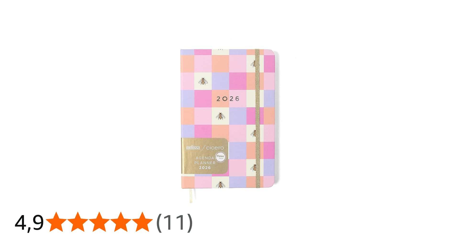 Agenda Planner Ciceros 2026 Melissa Semanal Anotacoes 14x21 Casinha das Abelhas