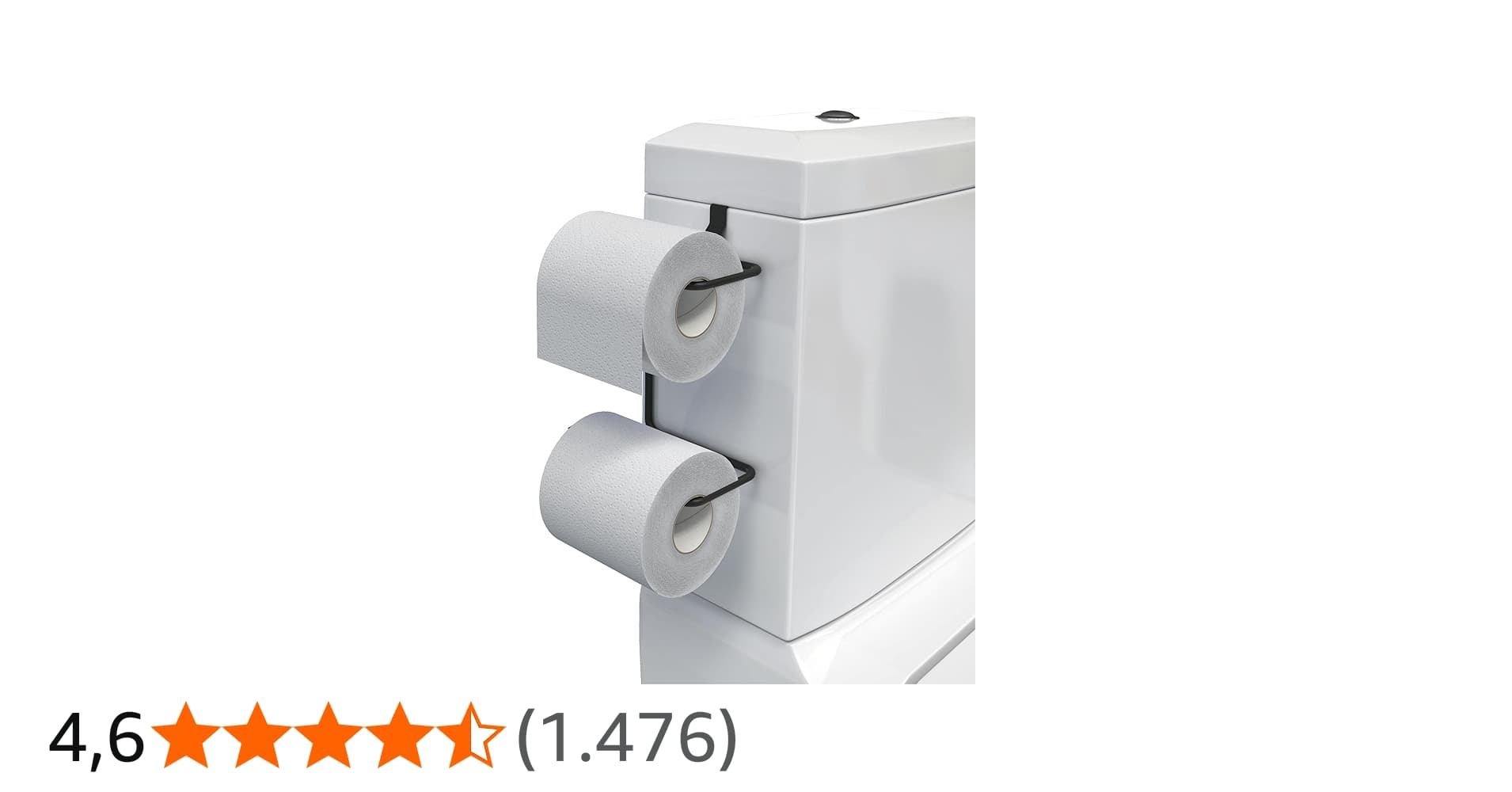 Suporte Duplo de Papel Higiênico p/Caixa Acoplada, Back,Stolf