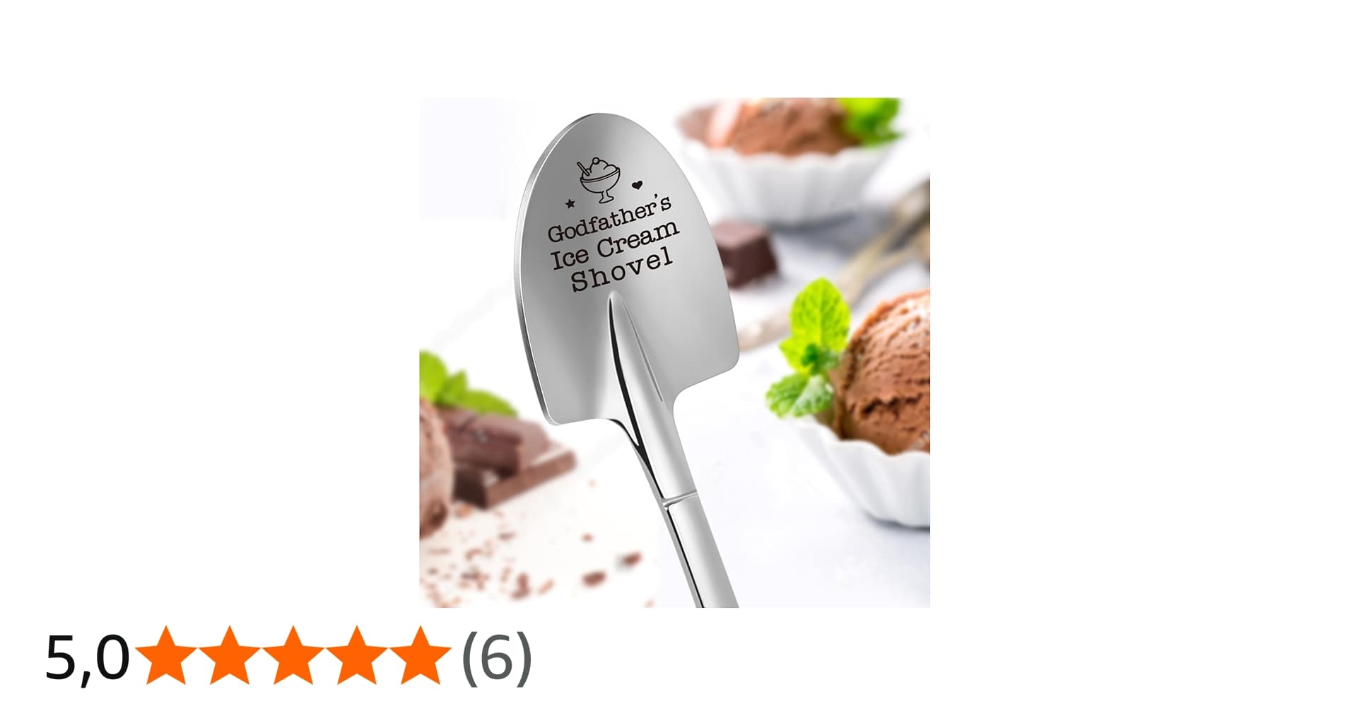 Presentes Engraçados de Padrinho - Pá de Sorvete - Aniversário Engraçado Pais Sorvete Pá Colher Presentes para Vovô, Papai, Deus, Pai, Cesta de Páscoa para Homens